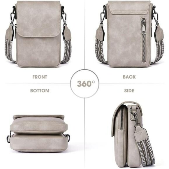 POIUGOYA Small Crossbody Phone Purse RFID Wallet Bag with Card Slots Vegan - Picture 3 of 7